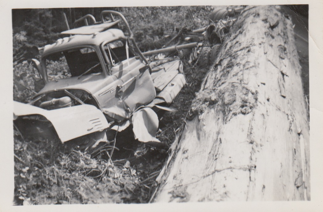Standleys Wrecked Logging Truck